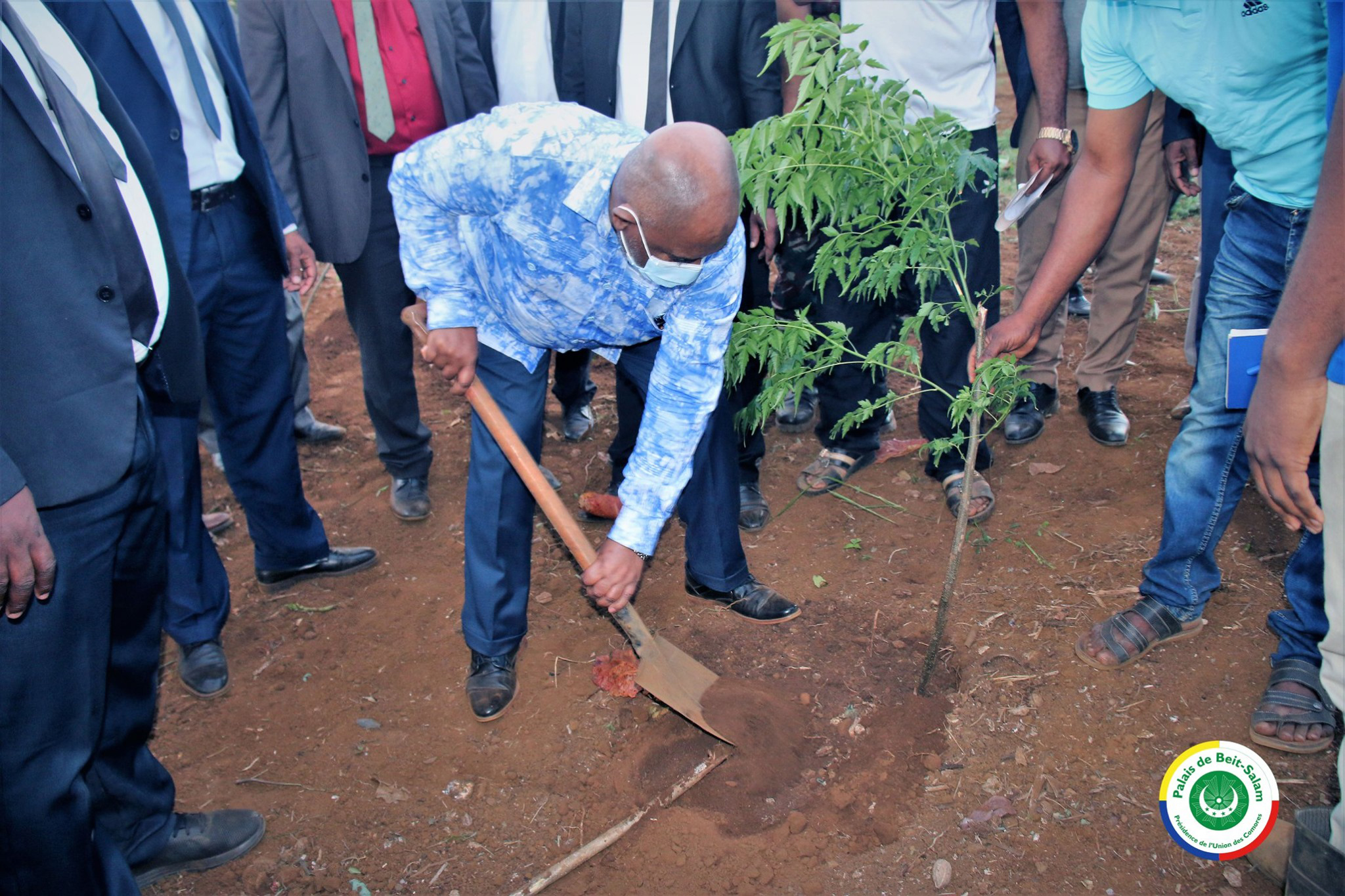 Le Président à Mibani à Mwali